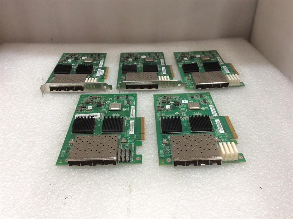 QLogic 340-2110-00 8Gb Quad Port Fibre Channel HBAs (Lot of 5)