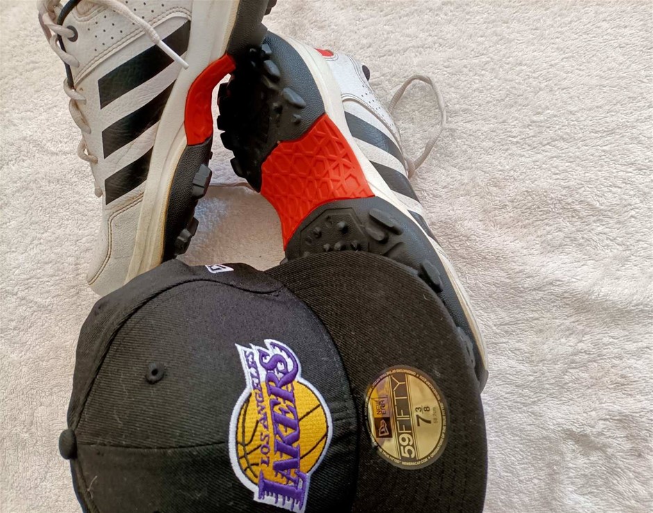 New Era LA cap New , Adidas 7.5 Minor use as New. Others