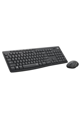 Logitech MK295 Silent Wireless Keyboard and Mouse Combo, Graphite. NB: no d