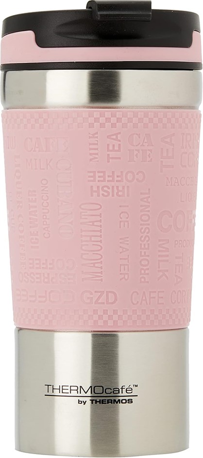 THERMOcafe by Thermos Vacuum Insulated Travel Cup, 350ml, Pink, HV350PK6AUS