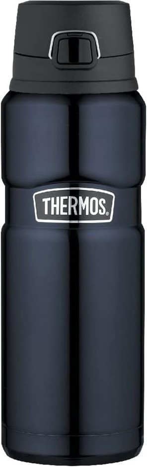 Thermos Stainless King Vacuum Insulated Bottle, 710ml, Midnight Blue, SK400