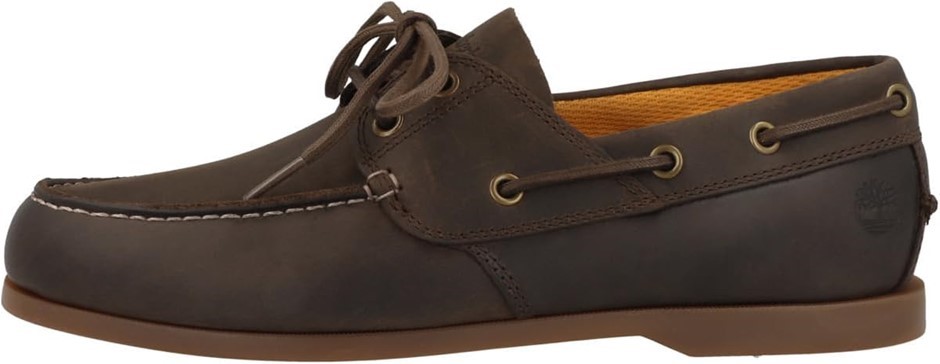 Timberland Men's Cedar Bay Boat Shoe, Dark Brown Full Grain, US 10