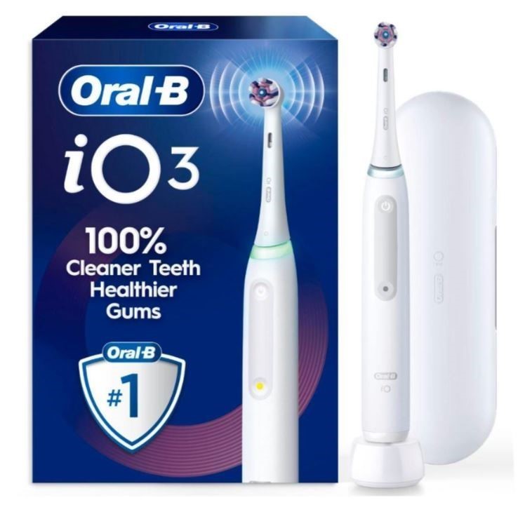 ORAL-B iO3 Clean & Whiten Electric Toothbrush, Model iOG3.1E9.1K, White. NB