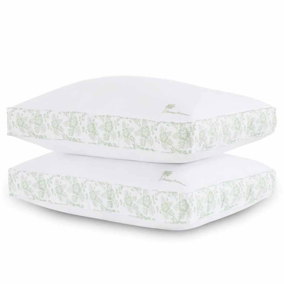 Pack of 2pc TOMMY BAHAMA Colossal Pillows, Floral. NB: damaged packaging.
