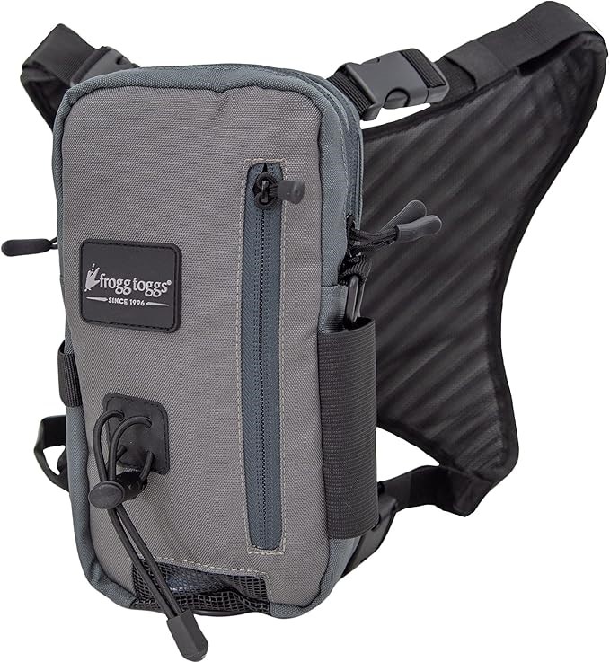 FROGG TOGGS Hightide Fishing Chest Pack, Easy Hands-Free Tackle Storage Bag