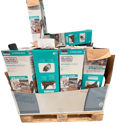 18 x BLACK+DECKER Power Series+ Cordless Stick Vacuums, 18V Lithium Ion. NB