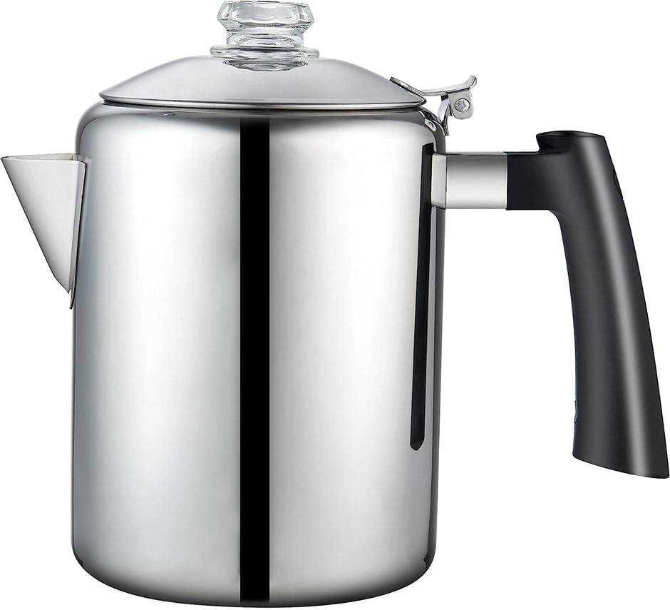 COOK N HOME 2544-8-Cup Stainless Steel Stovetop Coffee Percolator Pot Kettl