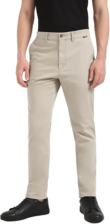 CALVIN KLEIN Men's Slim Chinos Pants, 32W x 32L,Vintage Khaki, K10K113696RA
