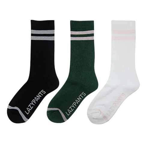 5 Pairs x LAZYPANTS Women's Premium Socks, Shoe Size 5-10, Cotton Blend, Fa