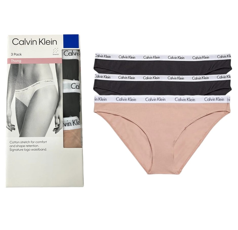 2 x 3-Pack CALVIN KLEIN Women's Underwears, Size L, Incl: Bikini & Thongs,