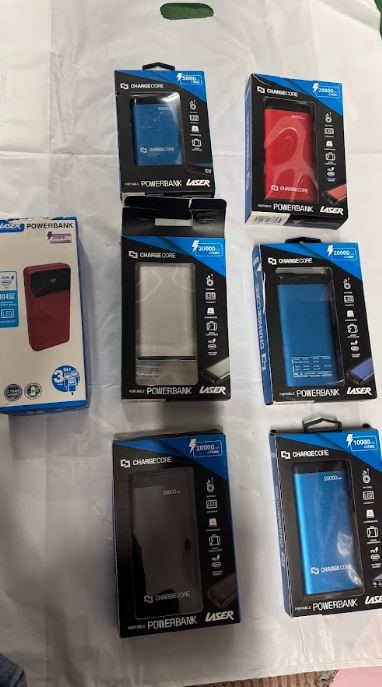 CLOSING DOWN SALE: Large Quantity of assorted portable chargers