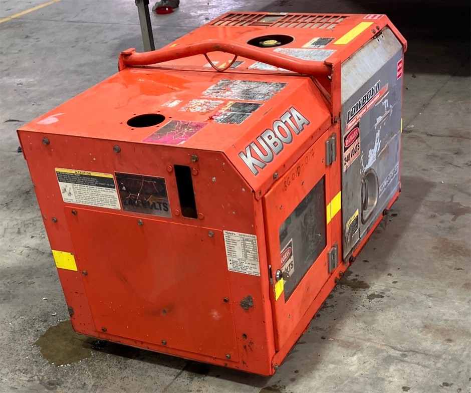 2012 Kubota GL6000 Generator - Diesel - 6.0kva - Wingfield