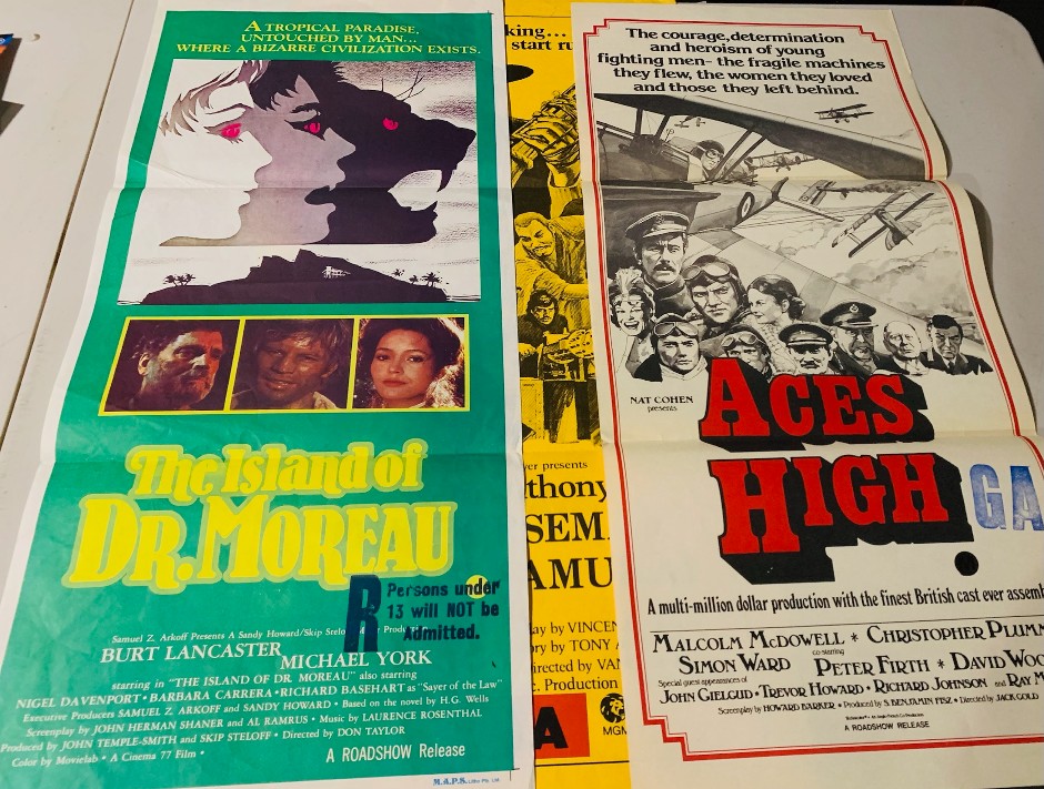 Lot of Vintage Aust and NZ Movie Daybills classic cult R18 plus Restrict