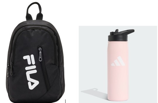 Fila Sling Bag & Adidas Metal Bottle Straw 0.6L PINK