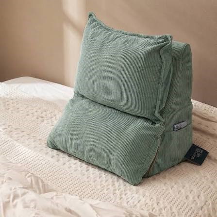Orthopedic Bed Reading Pillow Green. NB: Not boxed.