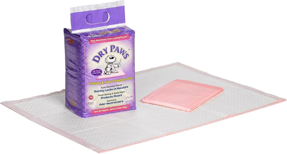 MIDWEST HOMES FOR PETS Dry Paws Training and Floor Protection Pads, 50-Coun
