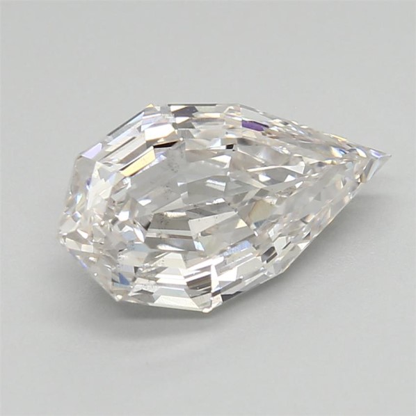 1.56 Carat Step Cut Pear Shape Diamond F/VS2