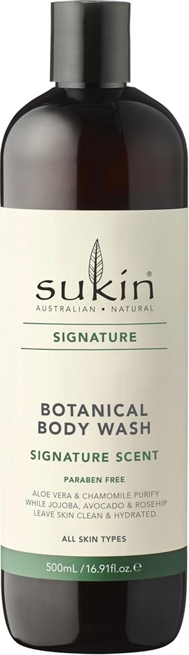 2 x SUKIN Signature Scent Body Wash with Rosehip Oil & Avocado Oil, 500ml.