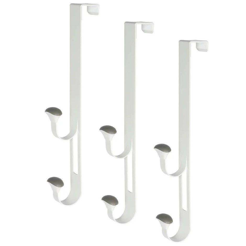 NEATFREAK Over The Door Non-Slip Hook 3-Piece. N.B: Minor use & not in orig