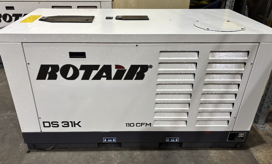 <p>2023 Rotair DS31K 110CFM Compressor</p>
