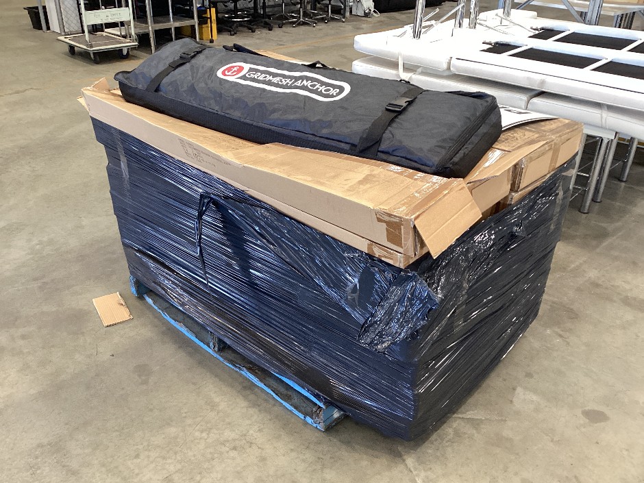 14 material handling kits by gridmesh anchor plus 2 danger signs on Pallet