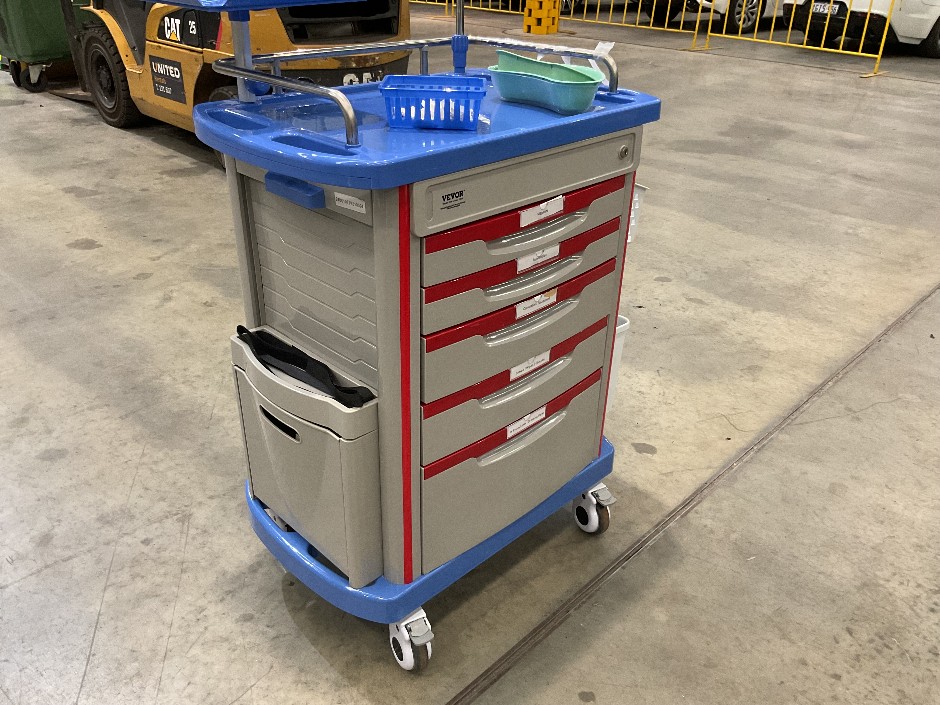 Vevor 5 drawer lockable medical cart