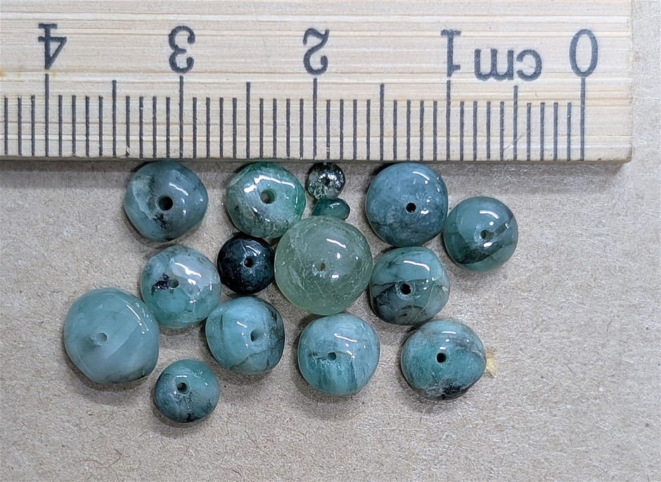 15 Carats South American Emerald Gemstone Beads