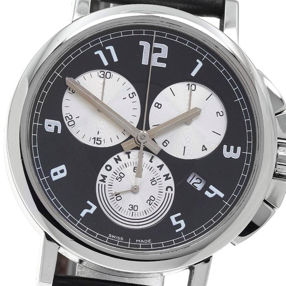 MONTBLANC SUMMIT CHRONOGRAPH XL QUARTZ 40MM STAINLESS STEEL 7060 BLACK WXO
