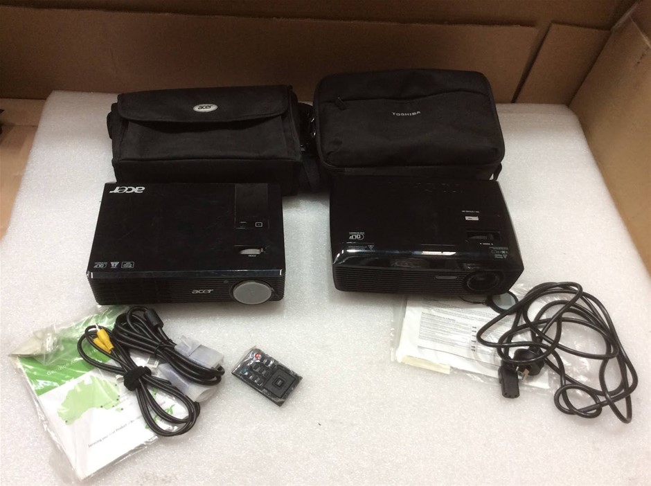 Acer X1261P DLP Projector + Toshiba NPX10A Data Projector