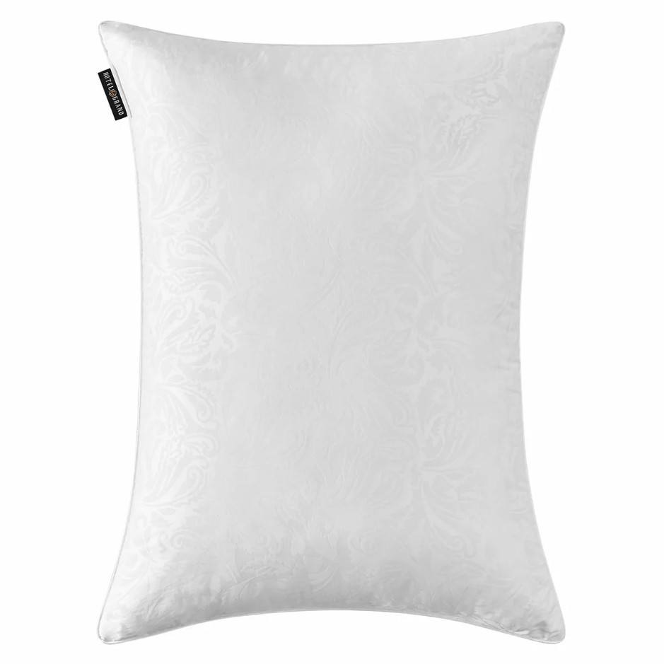 2 x HOTEL GRAND Jacquard Down Soft Alternative Pillows. NB: No packaging &