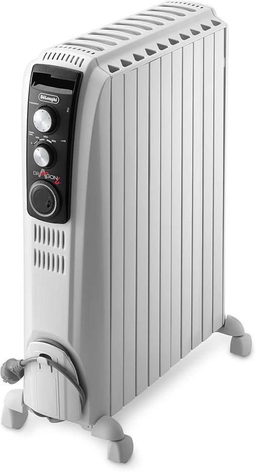 DE'LONGHI 2400W Dragon 4 Oil Column Heater With Timer, TRD42400MT.