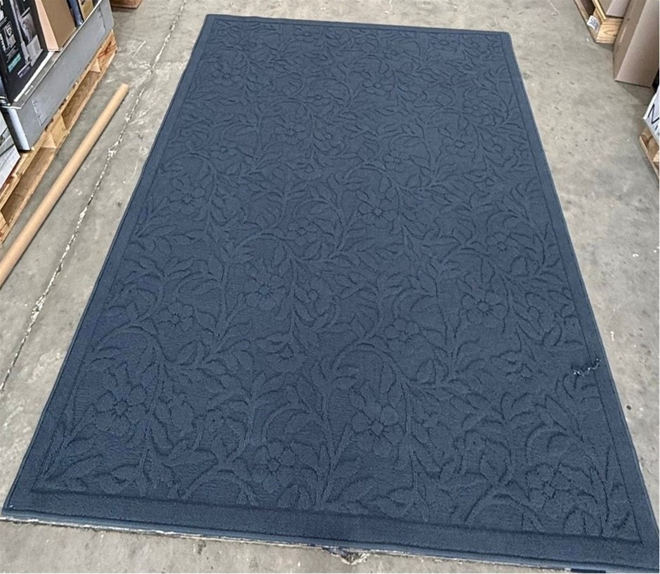 RUG AND CO Area Rug Taormina Border, 152cm x 213 cm, Dusty Blue. NB: Minor