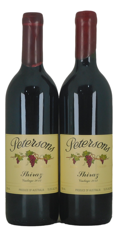 Petersons Family Vineyard Shiraz 2012 (2x 750mL), Eden Valley.