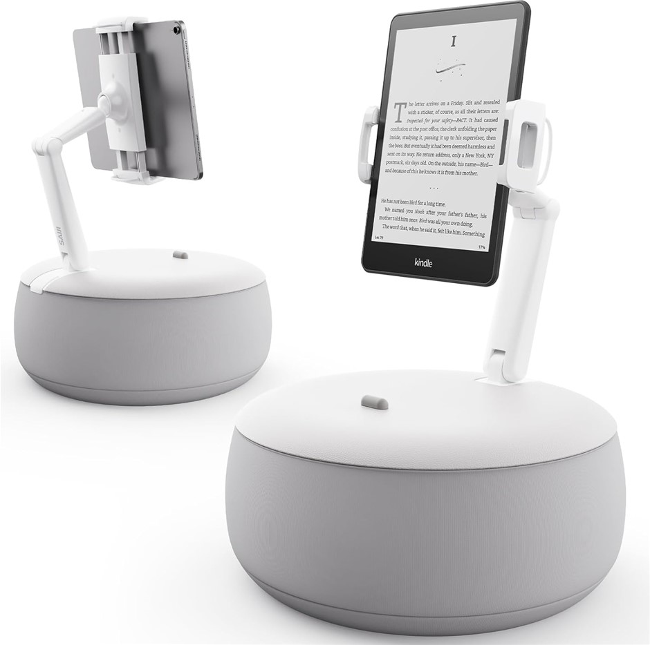 SAIJI Tablet Pillow Stand - Soft Pad for Lap, Angle and Height Adjustable H