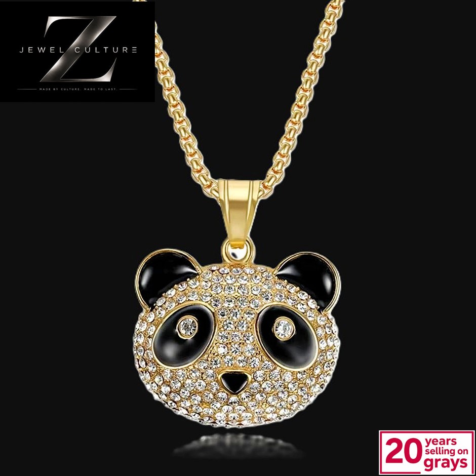 Gold Plated Panda Pendant