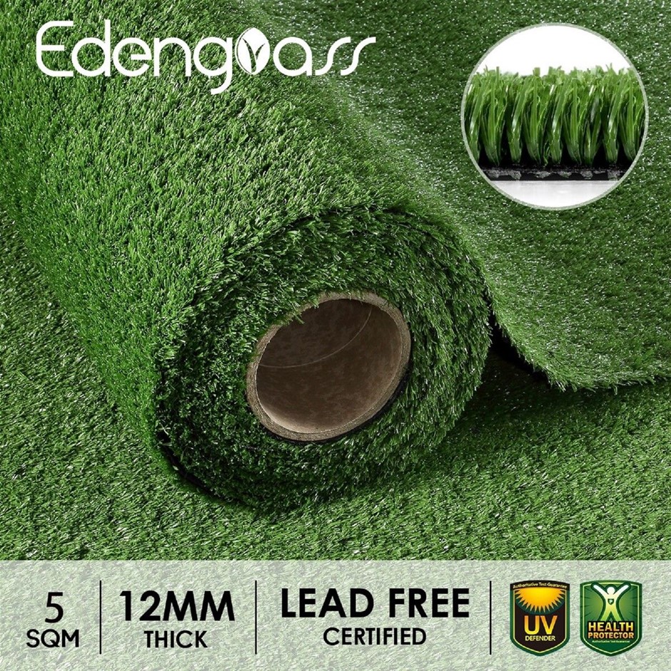 1x5m Artificial Grass 10mm Synthetic Turf Pet Friendly Lawn Roll