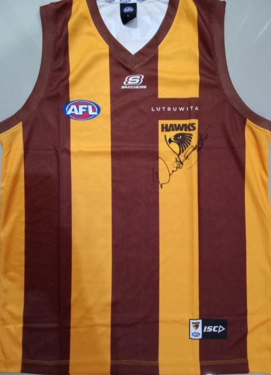 DERMOTT BRERETON SIGNED HAWTHORN GUERNSEY
