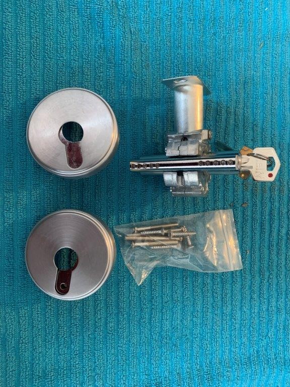 4 x Delftrade Round Double Cylinder Dead Bolts (Unused)