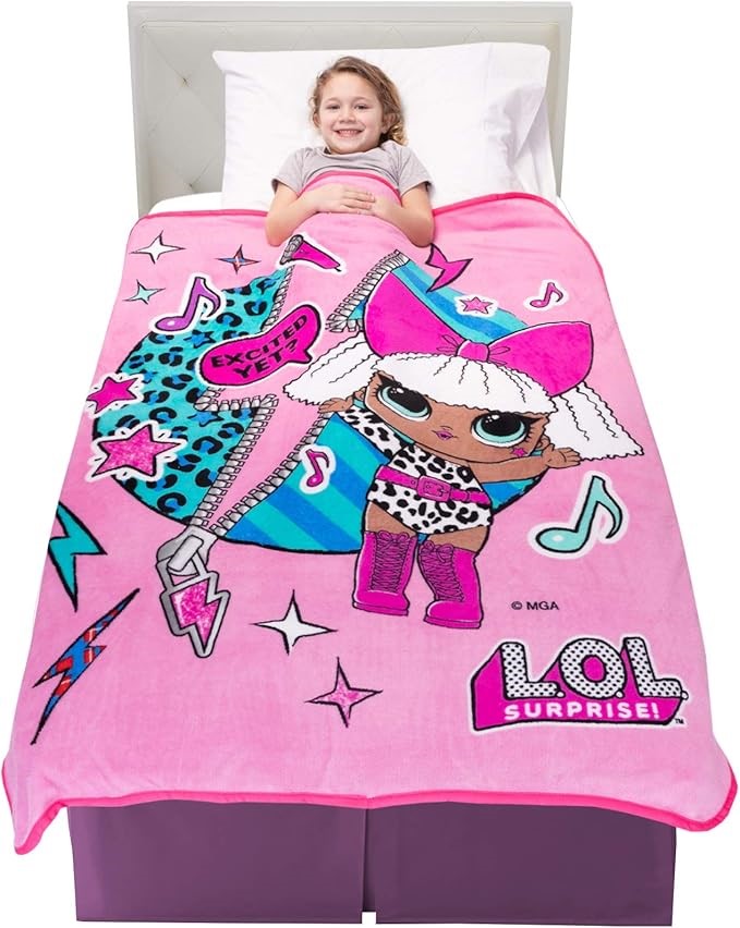 FRANCO A35768 Kids Bedding Super Soft Plush Microfiber Throw, Microfiber, L