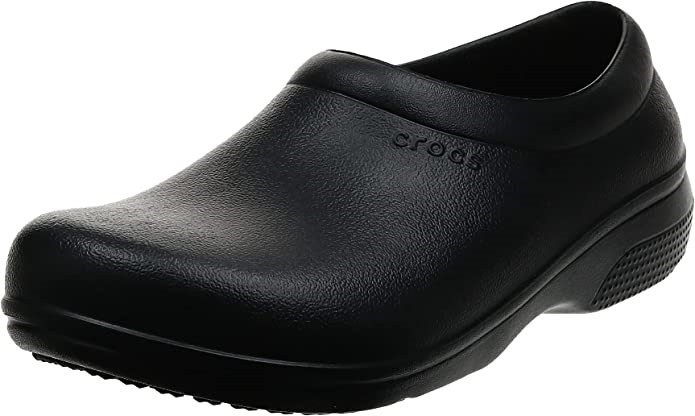CROCS Unisex-Adult On The Clock Clog, Size USM8/W10/EU41-42, Black/Black, 2