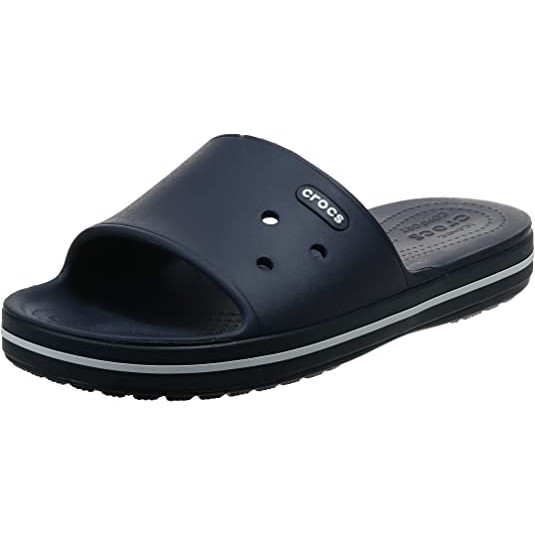 CROCS Unisex Crocband III Slide, USM8W10/EU41-42, Navy/White, 205733. Buye