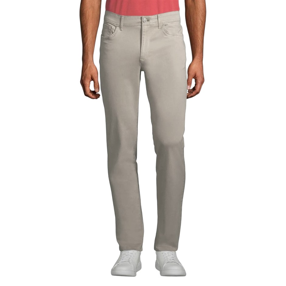 CALVIN KLEIN Men's Infinite Flex Slim Pant, Size 38x32, Cream-Grey (D2N), 4