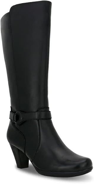 NATURAL COMFORT Women's Toomey Leather Boot, Size EU40 / US9 / UK8, Black,