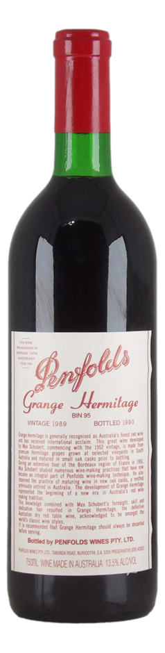 Penfolds Bin 95 Grange Hermitage 1989 (1x 750mL), SA.