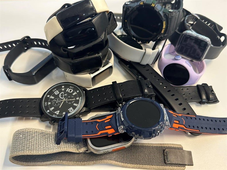 Approx. 14 x Asstd. watch brands HARD HAT, FITBIT, RYZE & others