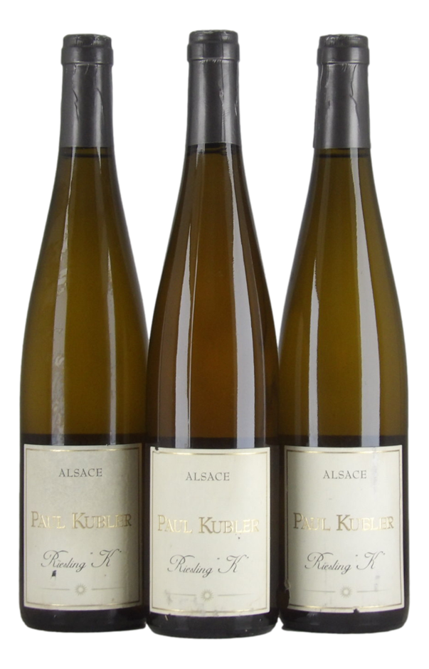 Paul Kubler Riesling 2012 (3x 750mL), France.