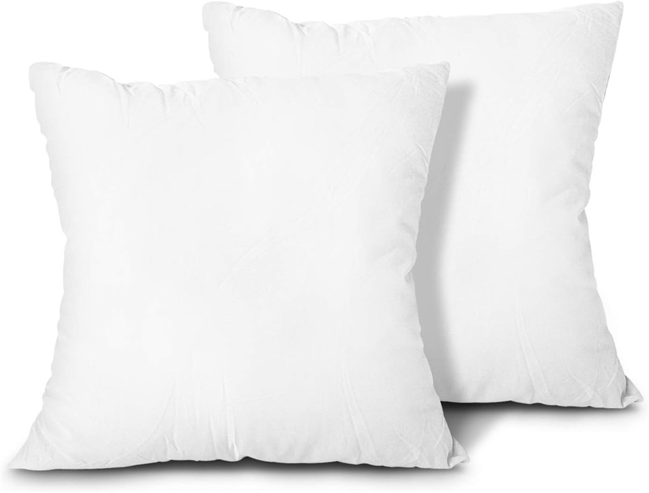 EDOW Throw Pillow Inserts, Set of 2 Lightweight Down Alternative Polyester