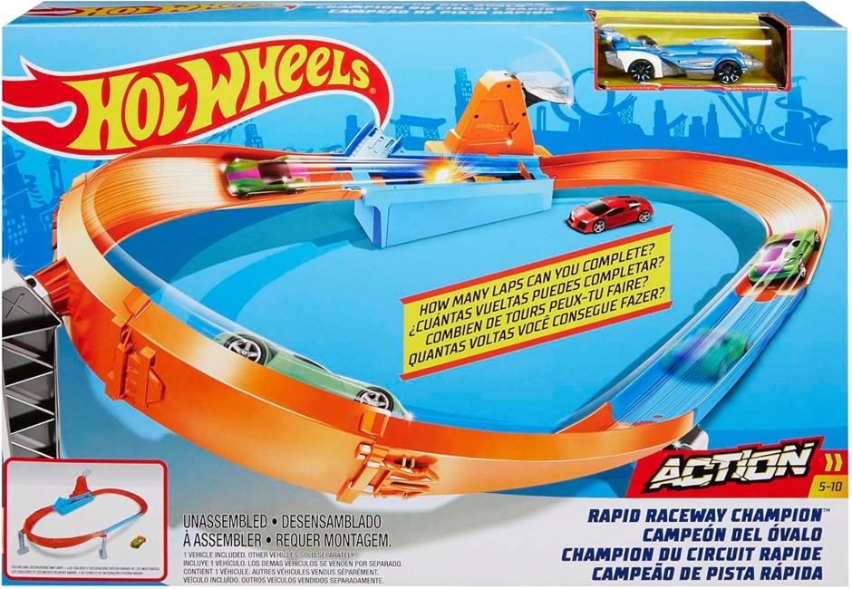 MATEEL Hot Wheels Action Championship Track Set Assorted Playset.