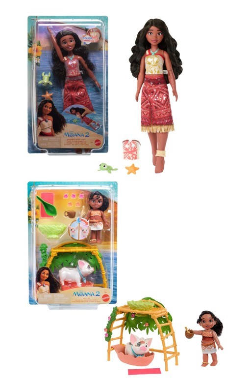 2 PACK of Disney Moana Toys