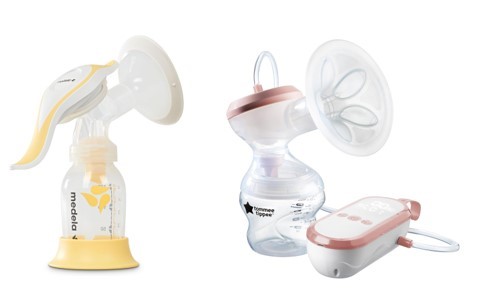 1 x MEDELA Harmony Manual Breast Pump & 1 x TOMMEE TIPPEE Made for Me Singl
